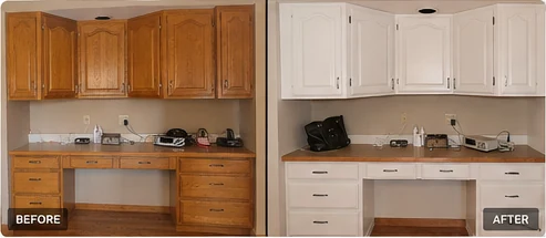 Built-In Cabinet Painting by Riversons Painting in Knoxville, TN