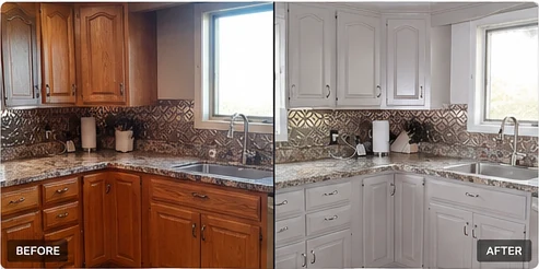 Kitchen Cabinet Refinishing by Riversons Painting in Farragut, TN