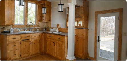Rustic Cabinet Refinishing by Riversons Painting in Lenoir City, TN