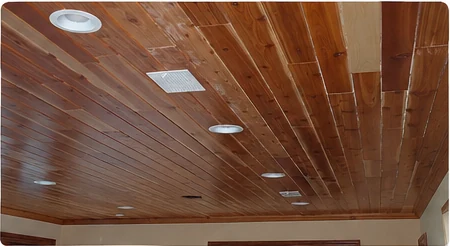 Wood Ceiling Staining & Sealing by Riversons Painting in Tellico Village, TN
